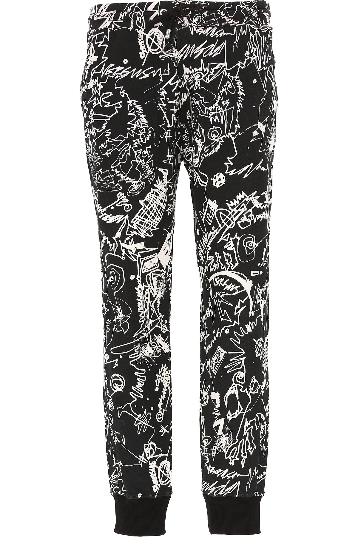 Versace Pantalon Homme, Noir, Coton, 2017, L M S XL