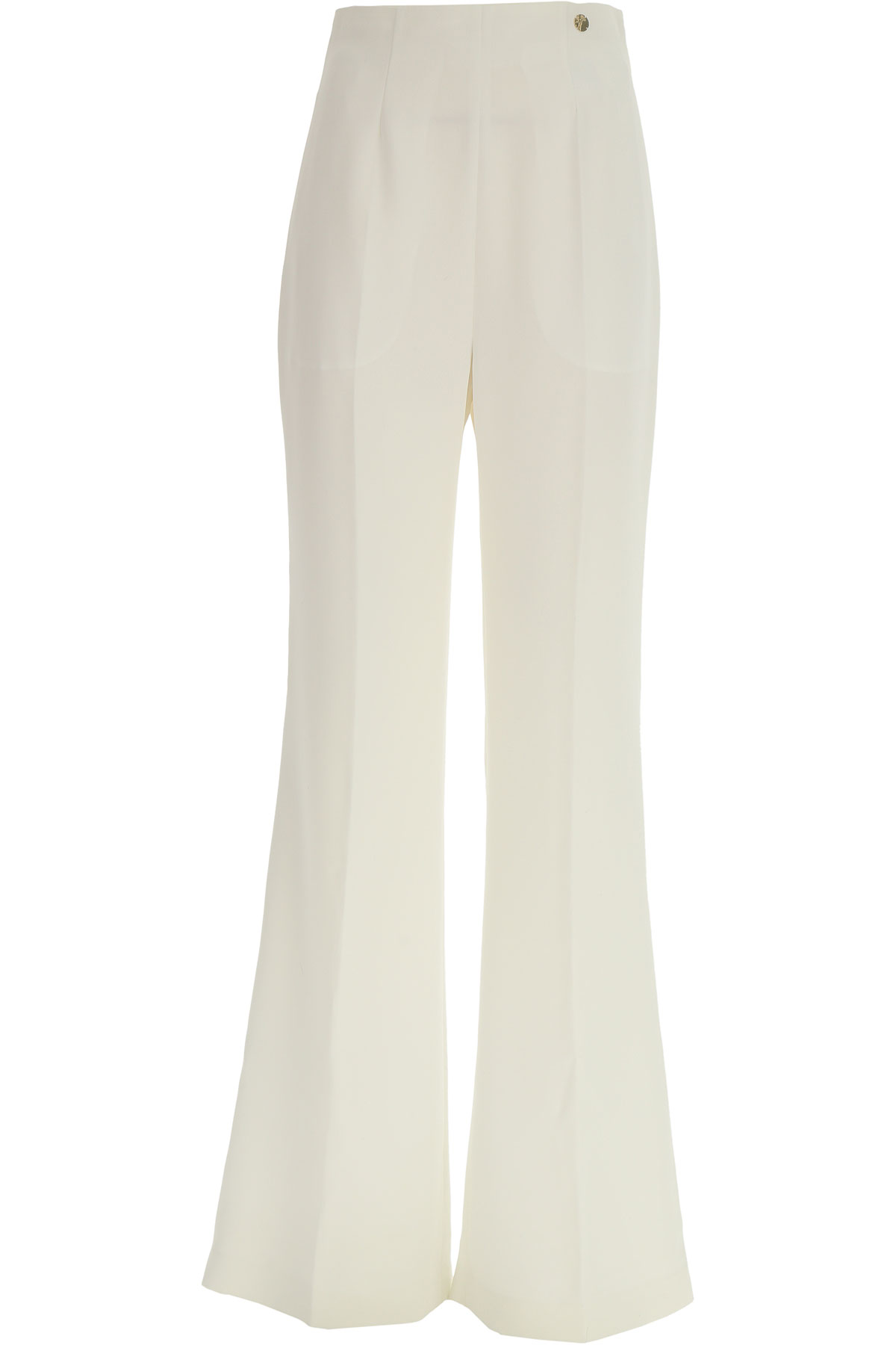 Versace Pantalon Femme, Blanc, Polyester, 2017, 40 42 44 46