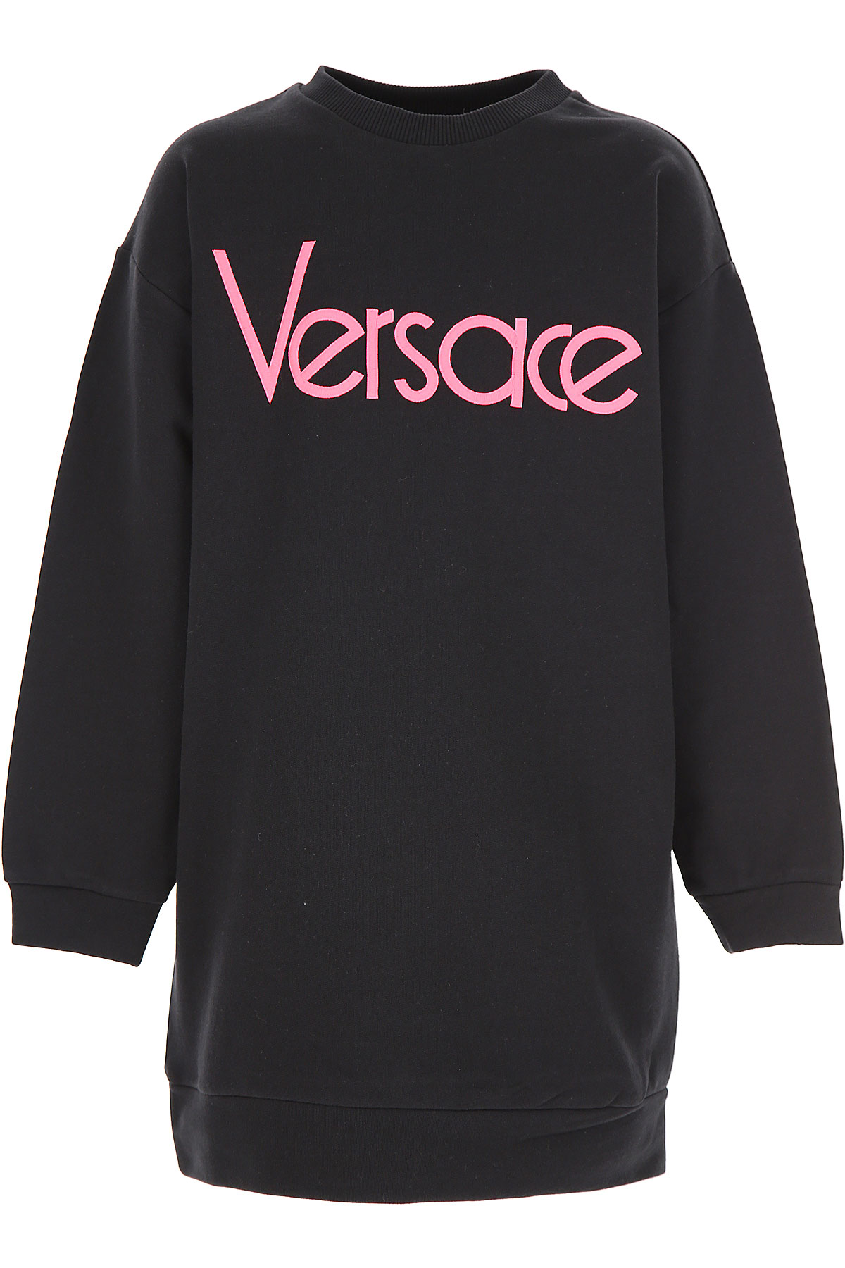 Versace Kleid für Mädchen Günstig im Sale, Schwarz, Baumwolle, 2017, 10Y 12Y 8Y