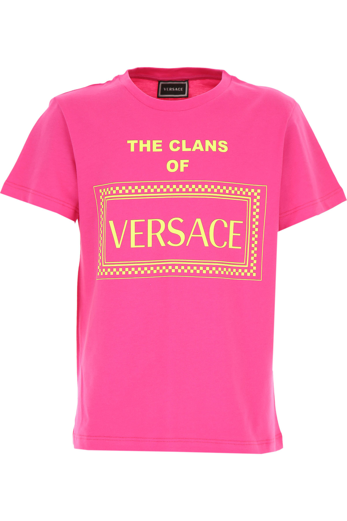Versace Kinder T-Shirt für Mädchen Günstig im Sale, Fuchsienfarbig, Fuchsie, Baumwolle, 2017, 10Y 12Y 14Y 8Y