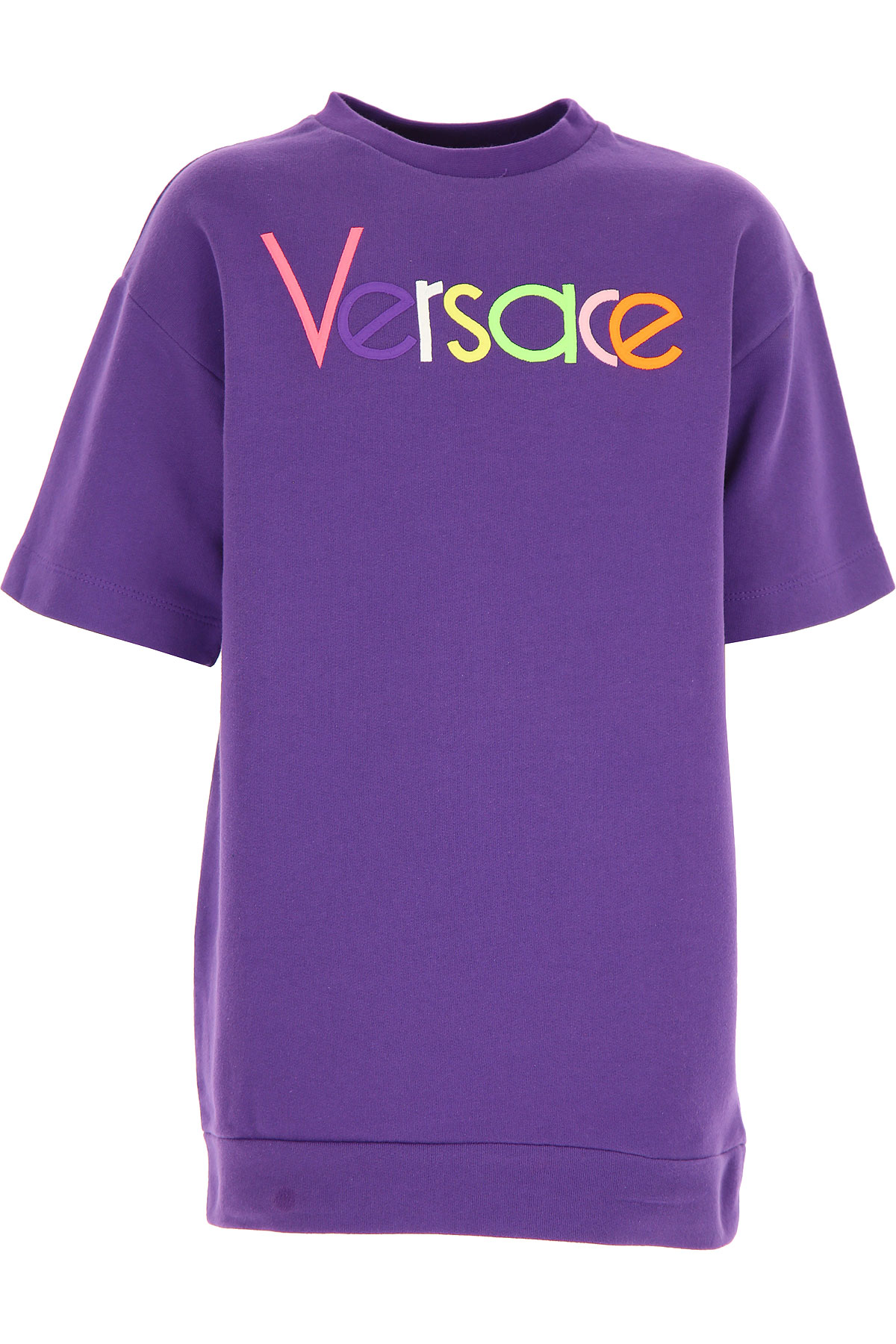 Versace Kleid für Mädchen Günstig im Outlet Sale, Violett, Baumwolle, 2017, 4Y 8Y