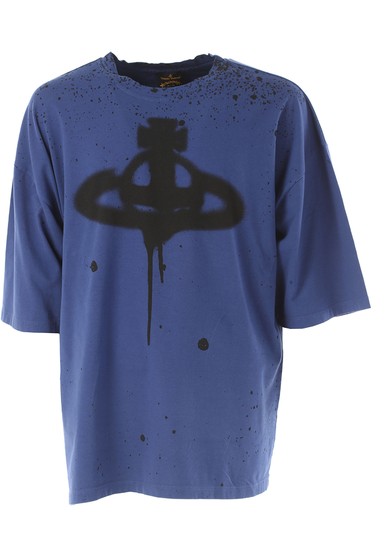 Vivienne Westwood T-shirt Homme , Bleu, Coton, 2017, L M