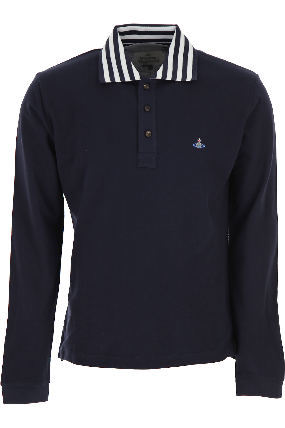 Vivienne Westwood Polohemd für Herren, Polo-Hemd, Polo-Shirt Günstig im Sale, Marineblau, Baumwolle, 2017, L S