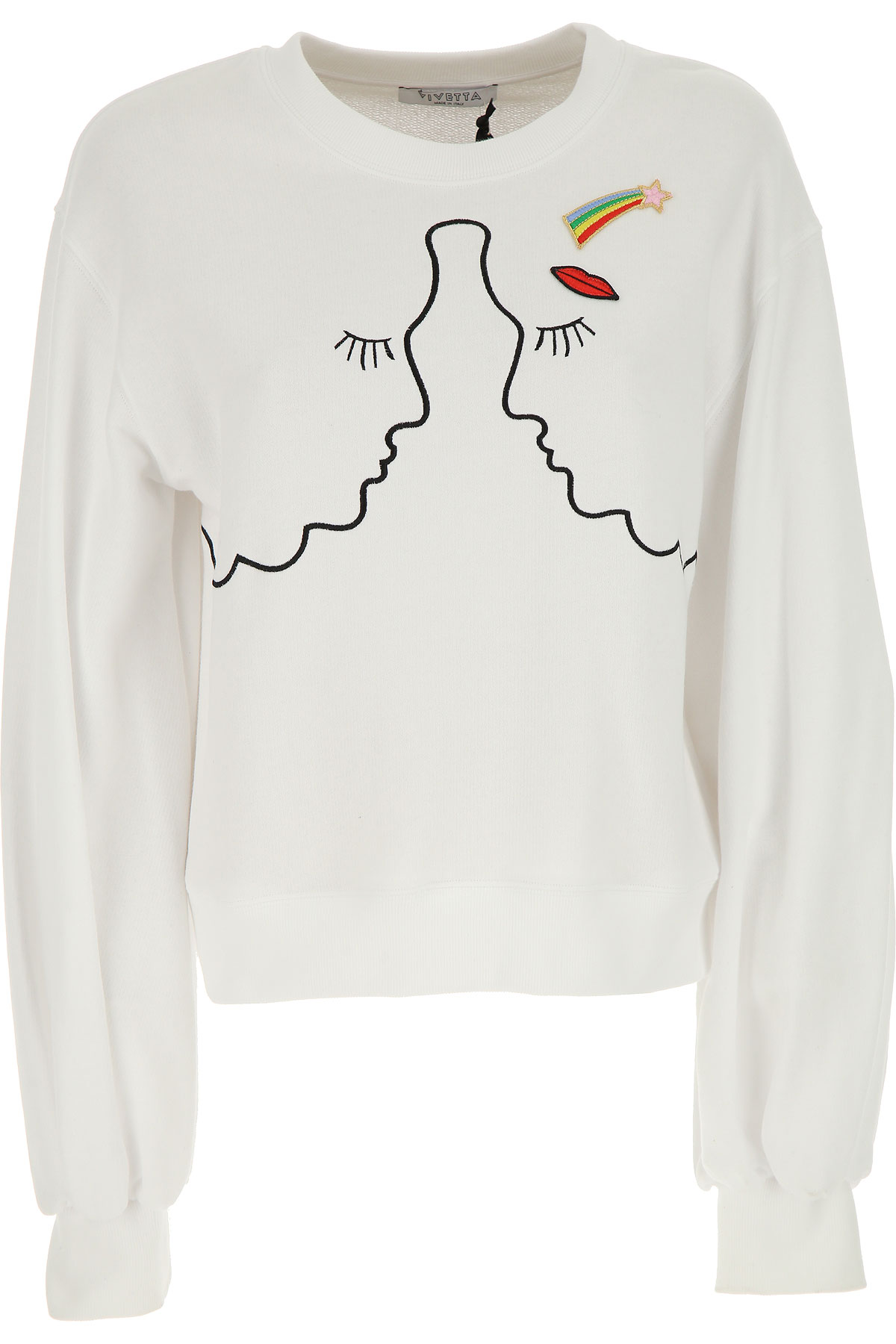 Vivetta Sweatshirt for Women, Blanc, Coton, 2017, 38 40 42