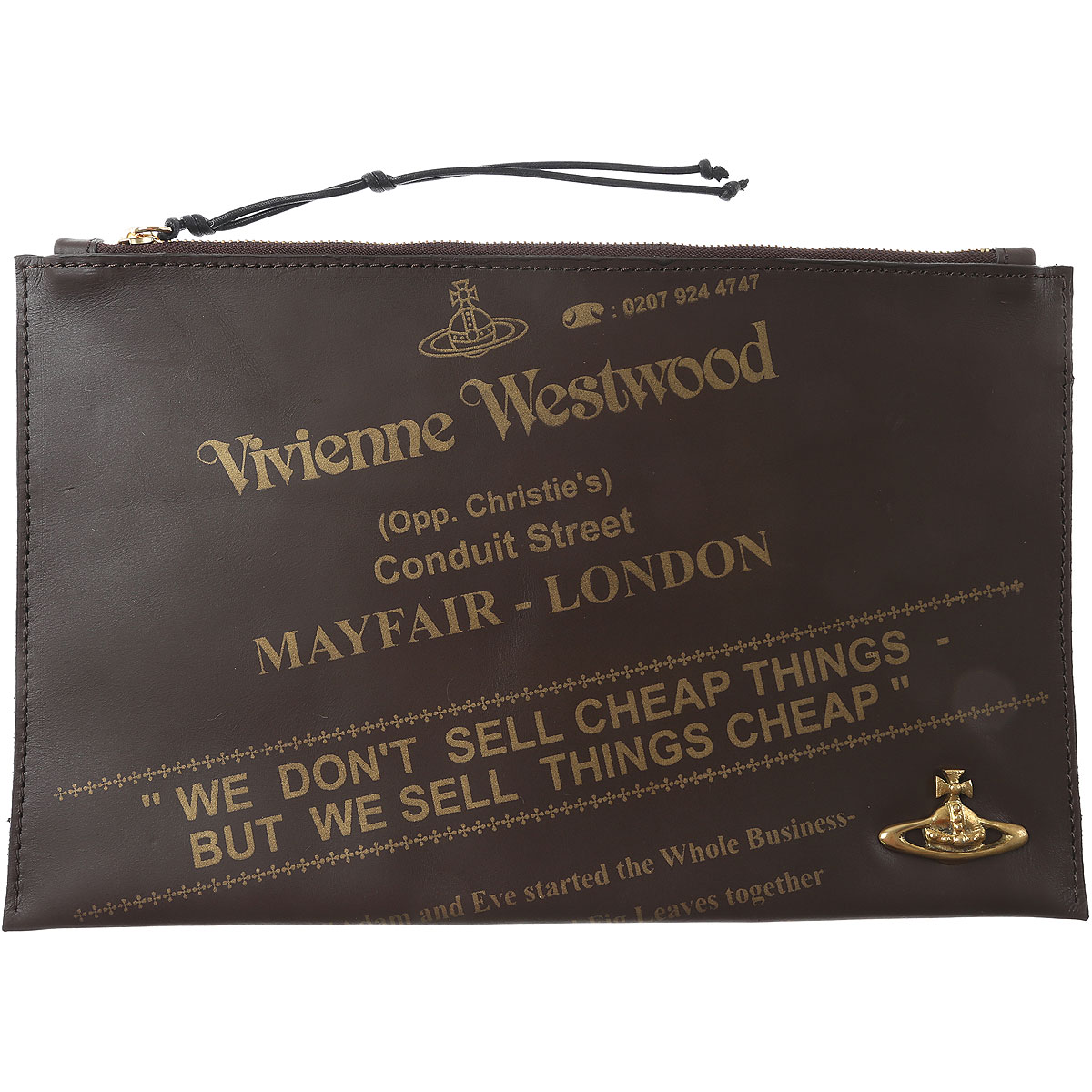 Vivienne Westwood Tasche für Damen Günstig im Sale, Dunkelbraun, Leder, 2017