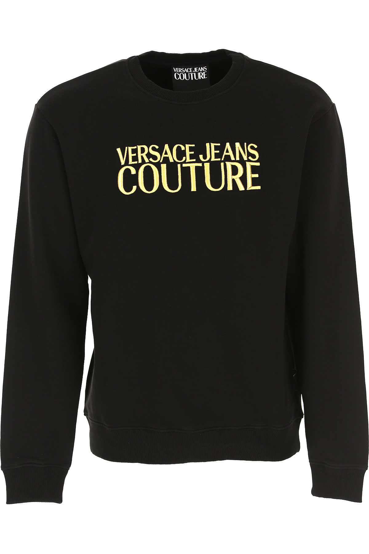 Versace Jeans Couture Sweatshirt für Herren, Kapuzenpulli, Hoodie, Sweats Günstig im Sale, Schwarz, Baumwolle, 2017, L S XL XS