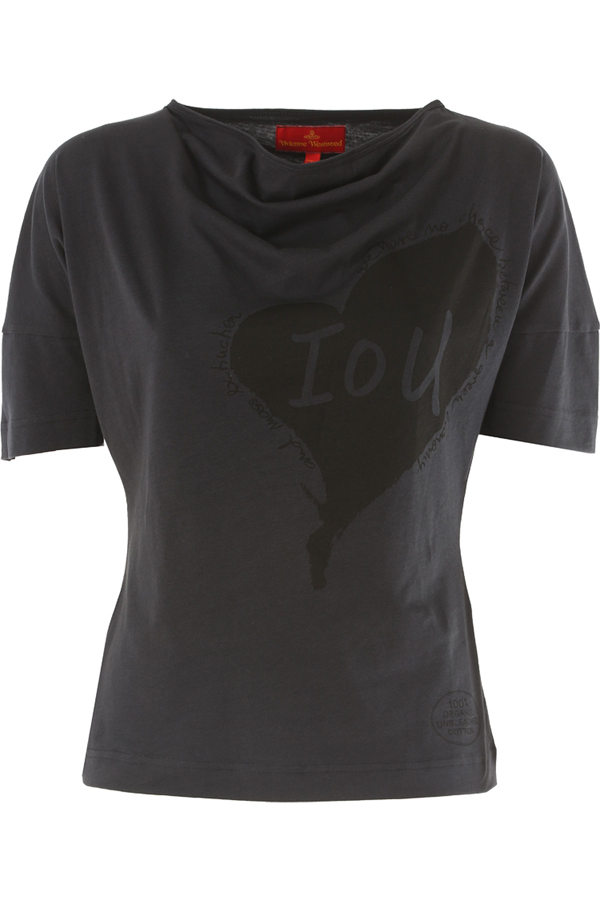 Vivienne Westwood T-shirt Femme , Noir, Coton, 2017, 40 42