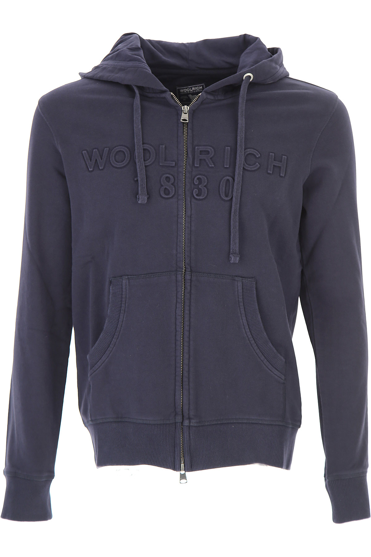 Woolrich Sweat Homme, Bleu foncé, Coton, 2017, L M S XL