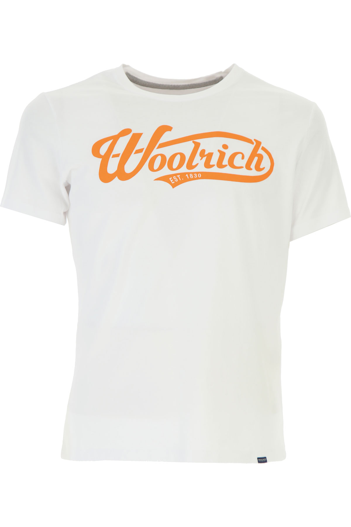Woolrich T-shirt Homme, Blanc, Coton, 2017, L M S XL