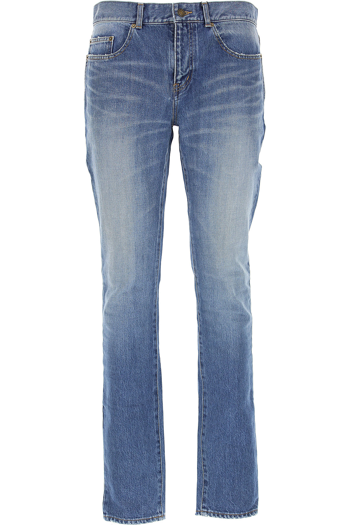Yves Saint Laurent Jeans, Bluejeans, Denim Jeans für Herren Günstig im Outlet Sale, Denim Mittelblau, Baumwolle, 2017, 46 47