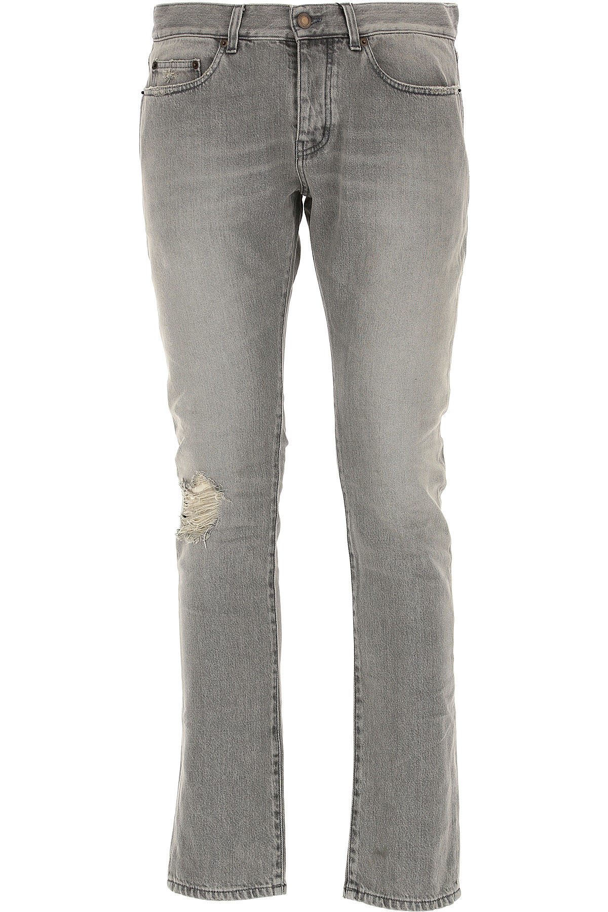 Yves Saint Laurent Jeans, Bluejeans, Denim Jeans für Herren Günstig im Outlet Sale, Grau, Baumwolle, 2017, 48 49 50