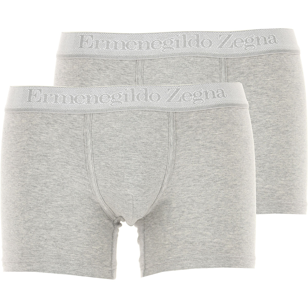 Ermenegildo Zegna Boxer Shorts für Herren, Unterhose, Short, Boxer Günstig im Sale, 2 Pack, Grau Melange, Baumwolle, 2017, L S XL