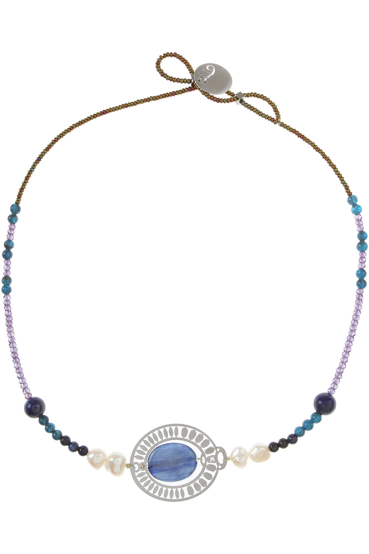 Ziio Jewellery Halskette für Damen, Blau, Apatit, 2017